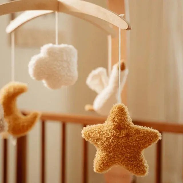 Little Dutch | Wooden Mobile with Rotating Music Box | Newborn