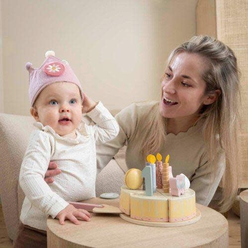 Little Dutch | Kroontje | Verjaardagskroon | Cijfers 1 - 5 jaar | Roze | 7 delig | 1+
