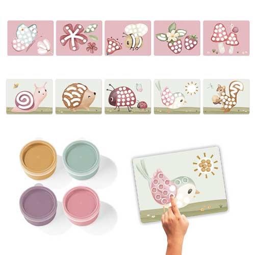 Little Dutch | Vingerverfset - Roze - Fairy Garden | 3+