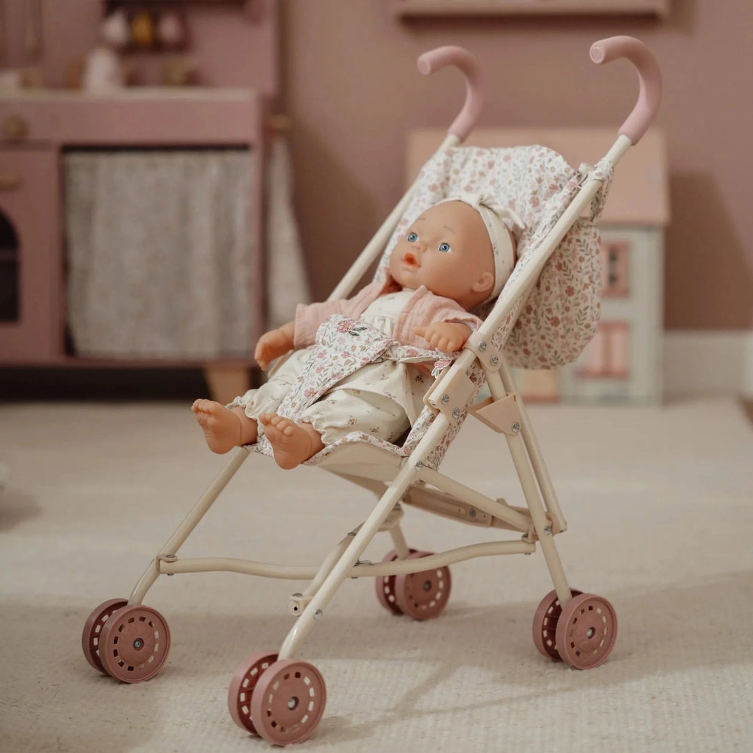 Little Dutch | Poppenbuggy | Soft Flowers | 3+