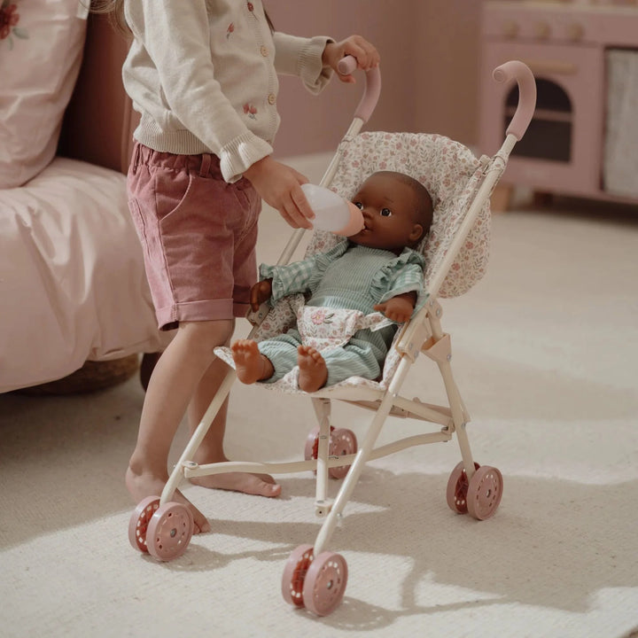 Little Dutch | Poppenbuggy | Soft Flowers | 3+