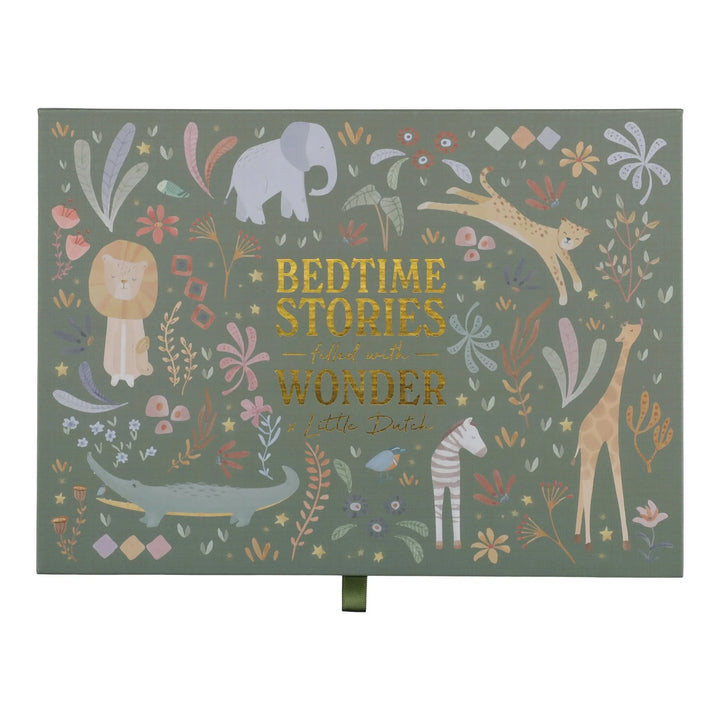 Groene opbergdoos van de Little Dutch Safari Friends verhalenprojector