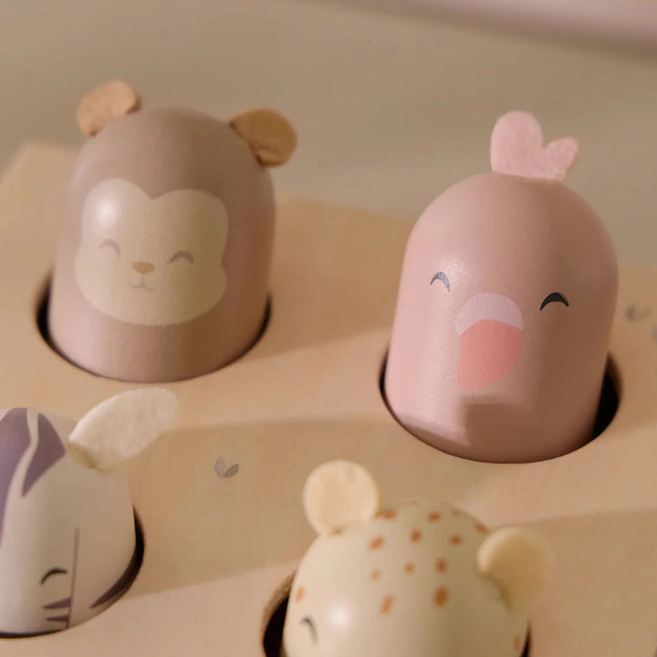 Little Dutch | Safari Friends Pop-up | Dierengeluiden | 1+