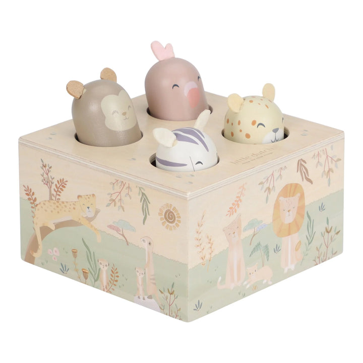 Little Dutch | Safari Friends Pop-up | Dierengeluiden | 1+