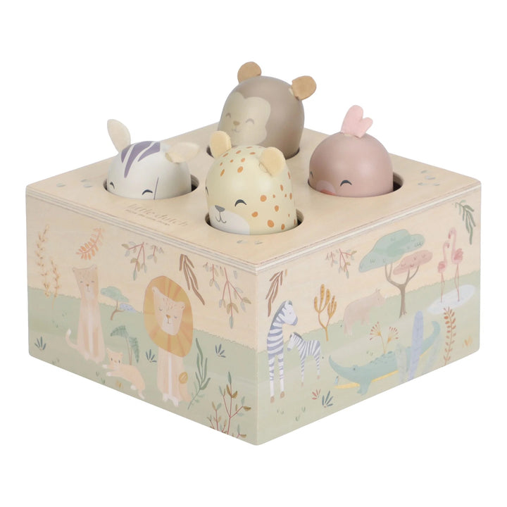 Little Dutch | Safari Friends Pop-up | Dierengeluiden | 1+
