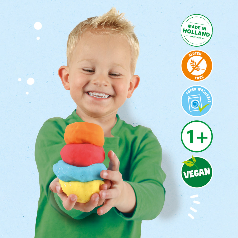 Pâte à modeler Feel Good | Happy | 4 × 90 g | 1+