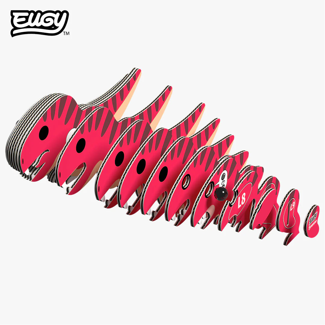 Eugy | 3D Cardboard Model Kit | Prehistoric Life | Tyranno | 25 stukjes | 6+