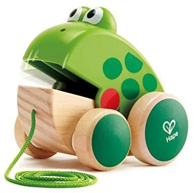 Hape | Pull Along Frog | 12 cm | 1+