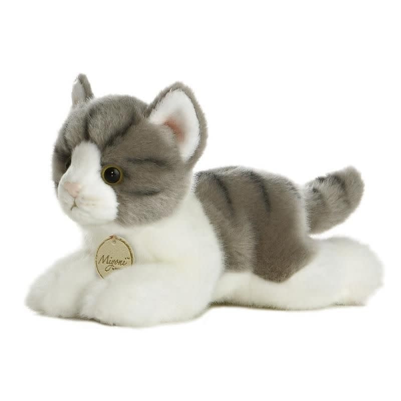 Aurora MiYoni grijze kat knuffel 20 cm