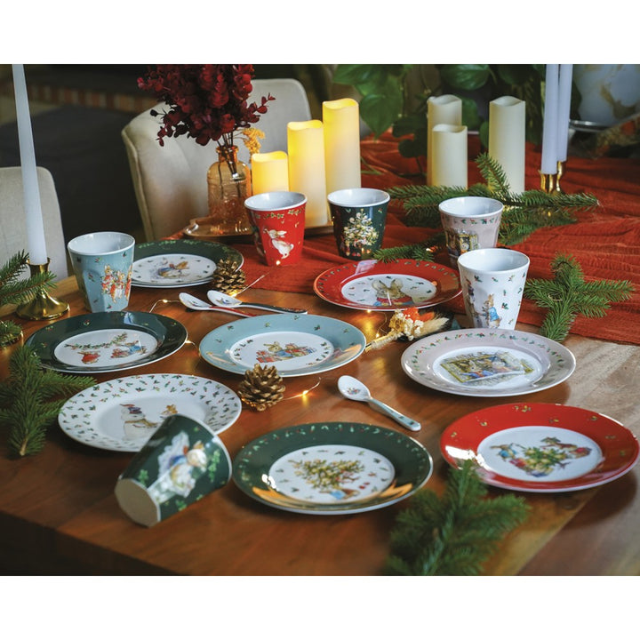 Petit Jour | Peter Rabbit | Kerstlepel | Groen | 14 cm