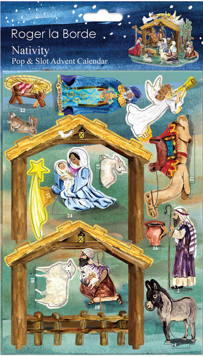 Emballage à plat de Roger La Borde The Christmas Story Petite, avec pièces prédécoupées.
