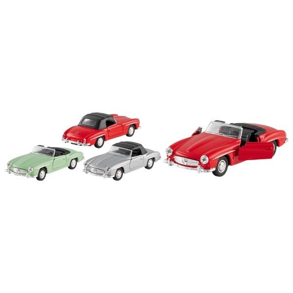 Goki | Metalen Auto | Mercedes-Benz 190SL (1955) | Pull back | 1:36 | 12 cm | 3+