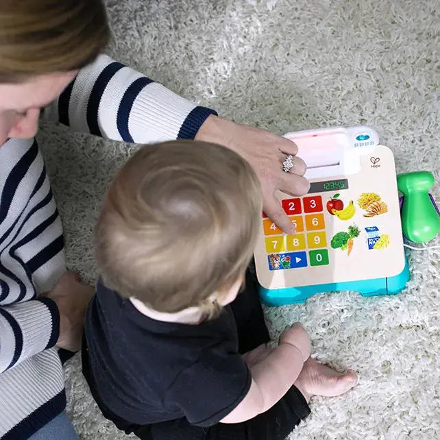 Hape | Baby Einstein | Magic touch | Counting Cash Register | Counts in English, Spanish, French, and German | 1+