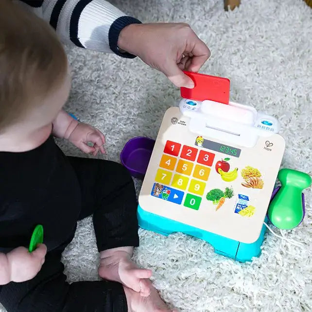 Hape | Baby Einstein | Magic touch | Counting Cash Register | Counts in English, Spanish, French, and German | 1+