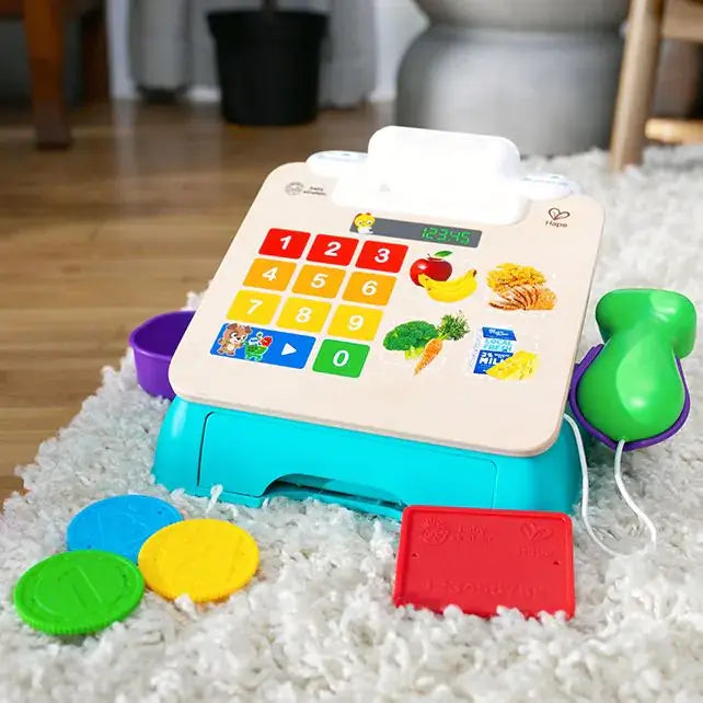 Hape | Baby Einstein | Magic touch | Counting Cash Register | Counts in English, Spanish, French, and German | 1+