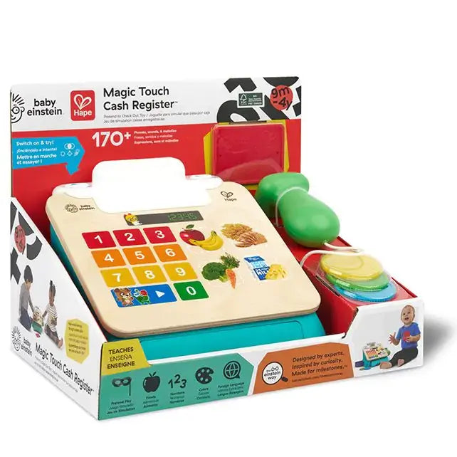Hape | Baby Einstein | Magic touch | Counting Cash Register | Counts in English, Spanish, French, and German | 1+