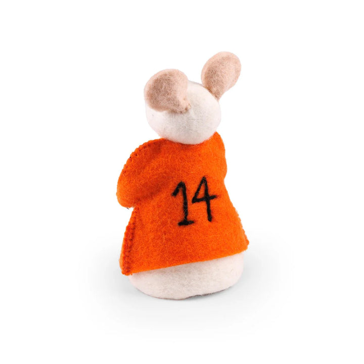 Wolvilt | Decoratieve Muis met Voetbal