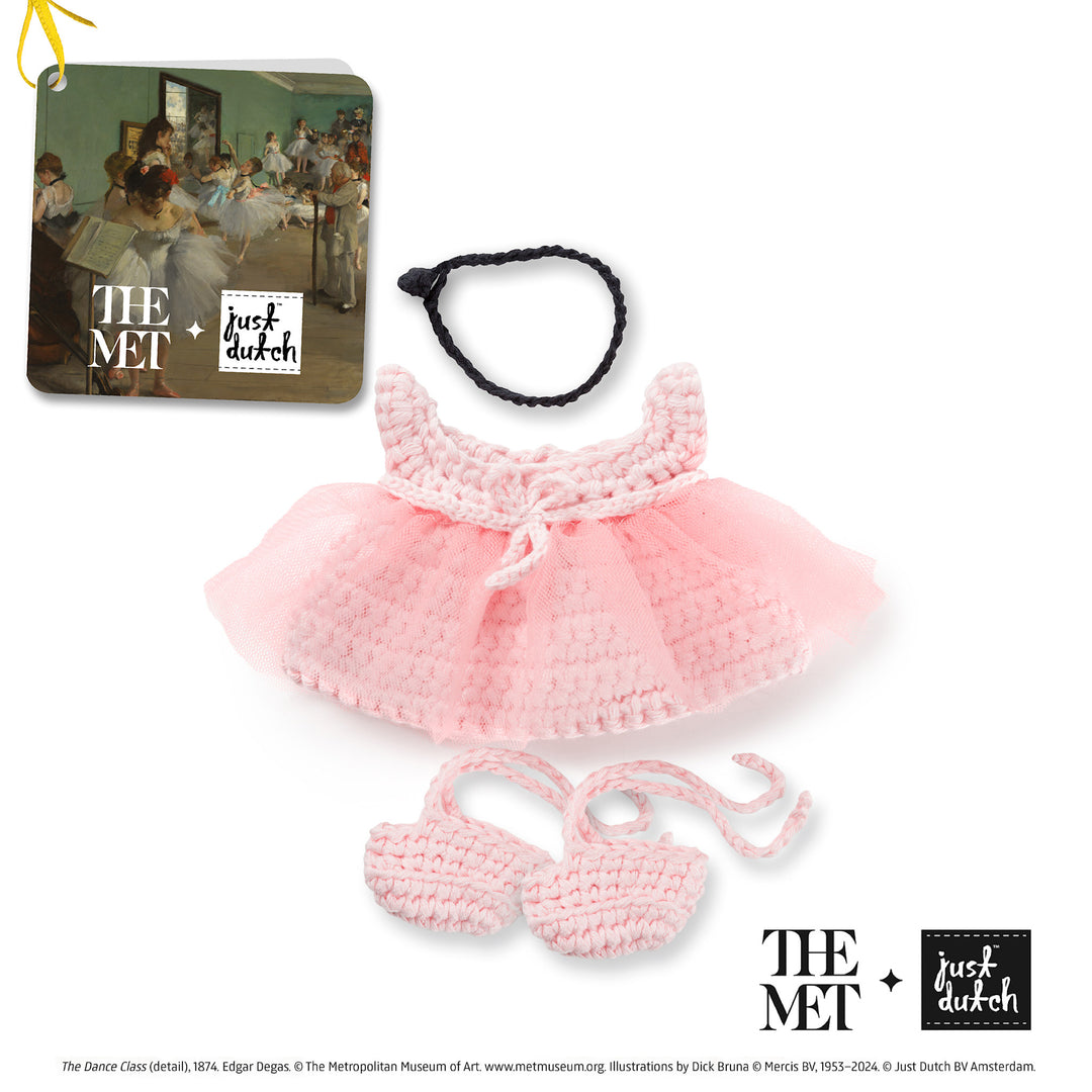Crochet Plushie | Miffy | Clothing | Pink Degas outfit | 25 cm | 100% Cotton | 0+