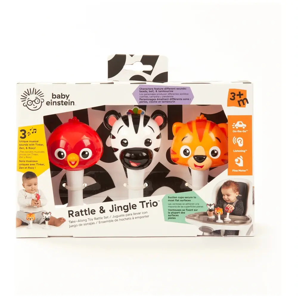 Hape | Baby Einstein | Rattle & Jingle Trio Rattle Set | +3 maanden