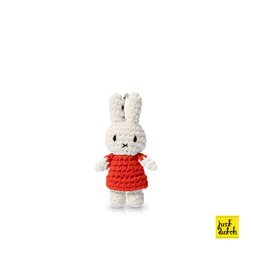 Crocheted Cuddly Toy | Miffy | Key Hanger | Red | 11 cm | 100% Cotton | 3+