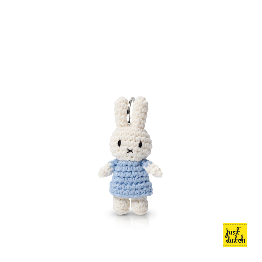 Crochet Stuffed Animal | Miffy | Key Hanger | Pastel Blue | 11 cm | 100% Cotton | 3+