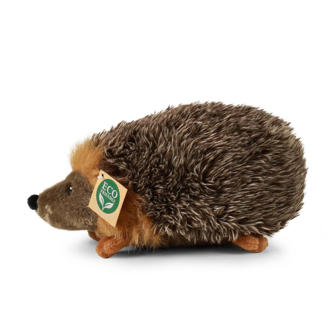 Seitenansicht des braunen Rappa ECO-Plüschigels, 23 cm