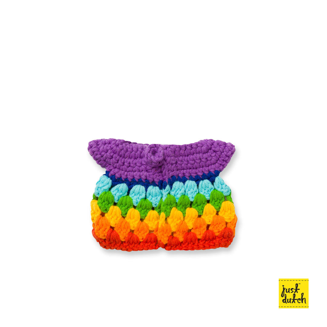 Gehaakte Knuffel | Miffy/Nijntje | Clothing | Bright Rainbow Dress | 25 cm | 100 % Cotton | 0+