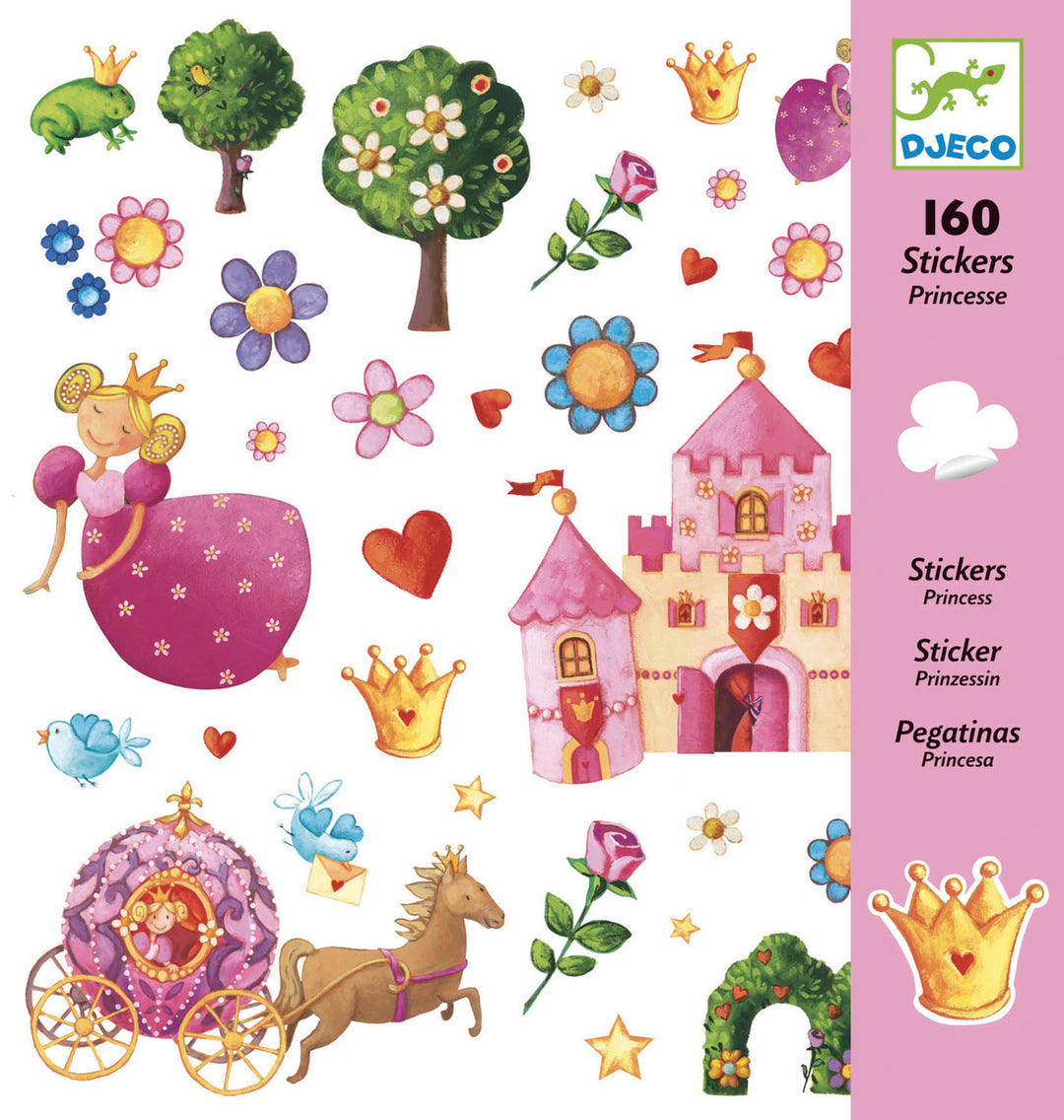 Djeco | Stickers | Princess Marguerite | 160 stuks | 4+