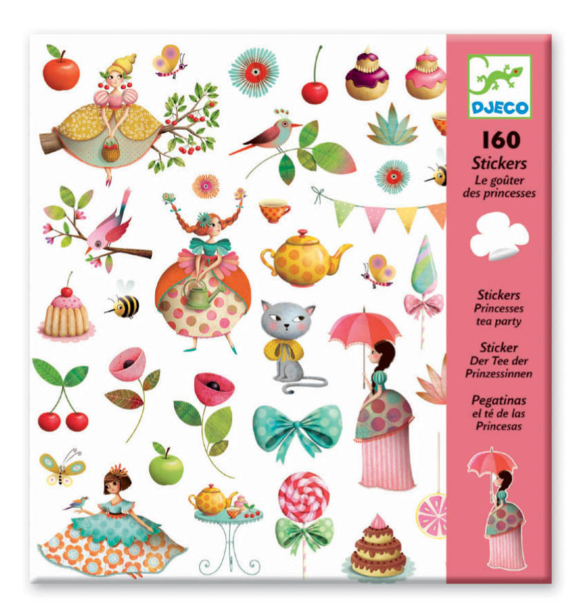 Djeco | Stickers | Princess Tea Party | 160 stuks | 4+