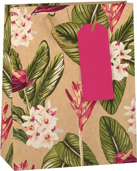 Giftbag | Papieren Cadeau Tas | Maat L | 26 x 12 x 32,4 cm | Bright Kraft