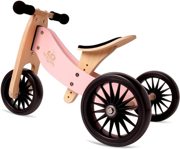 Kinderfeets | Tiny Tot Plus | 2  in 1 | Tricycle/Balance Bike | Rose | + 18 mnd
