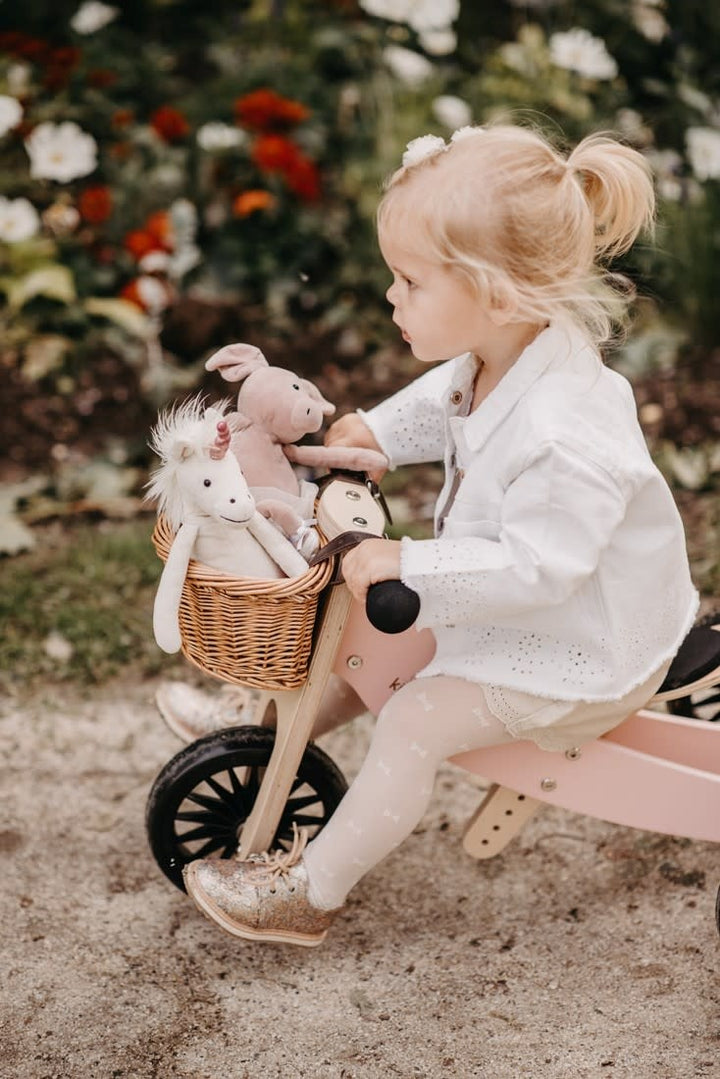 Kinderfeets | Tiny Tot Plus | 2  in 1 | Tricycle/Balance Bike | Rose | + 18 mnd