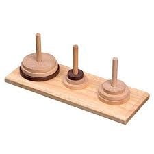Philos | Toren van Hanoi | Heveahout | 9 ringen | 6+