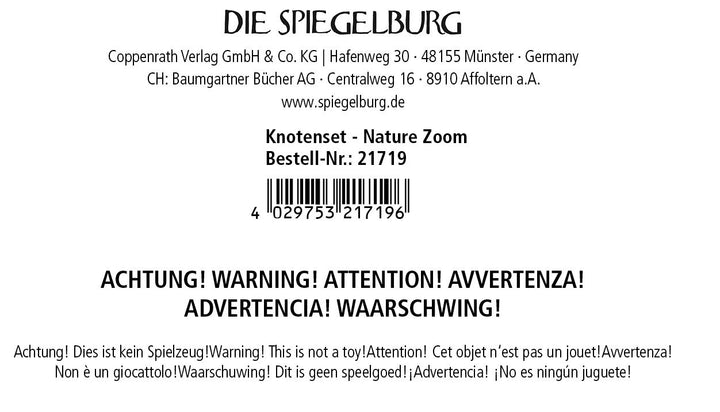 Die Spiegelburg | Nature Zoom | Knopenset met touw