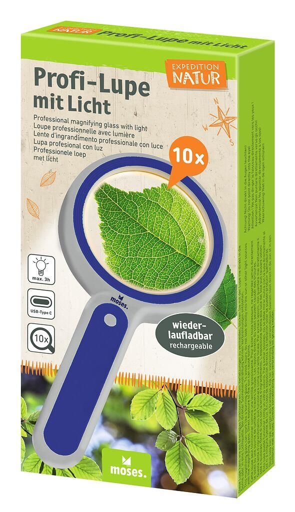 Moses | Expeditie Natuur | USB-loep met licht | 10×