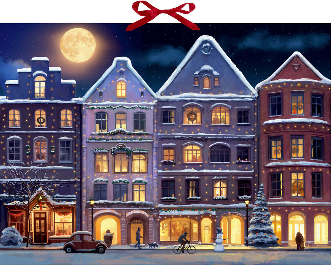 Coppenrath | Adventskalender | Kersthuis | City in the Evening