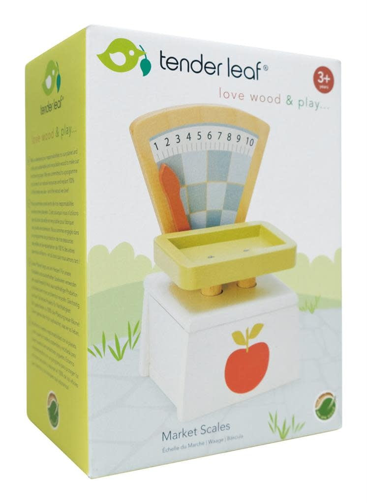 Tender Leaf Toys | Market Scales | Houten Weegschaal | 3+