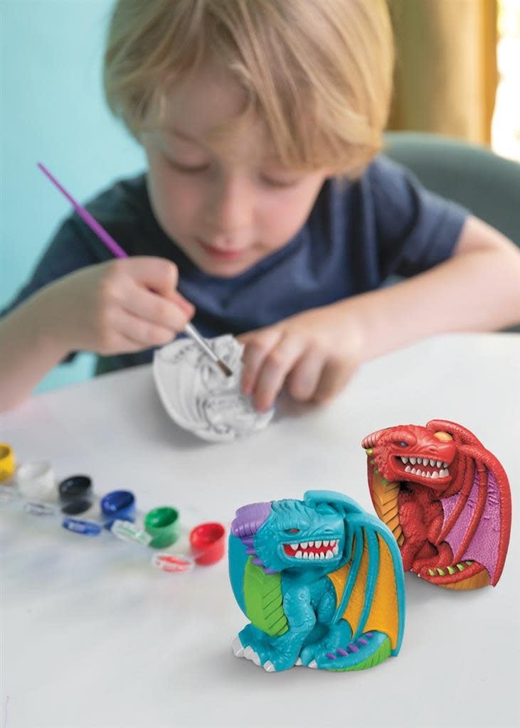 4M | Creatief | Gips Gieten en Verven | Dragons | 5+ - Kleine Eland