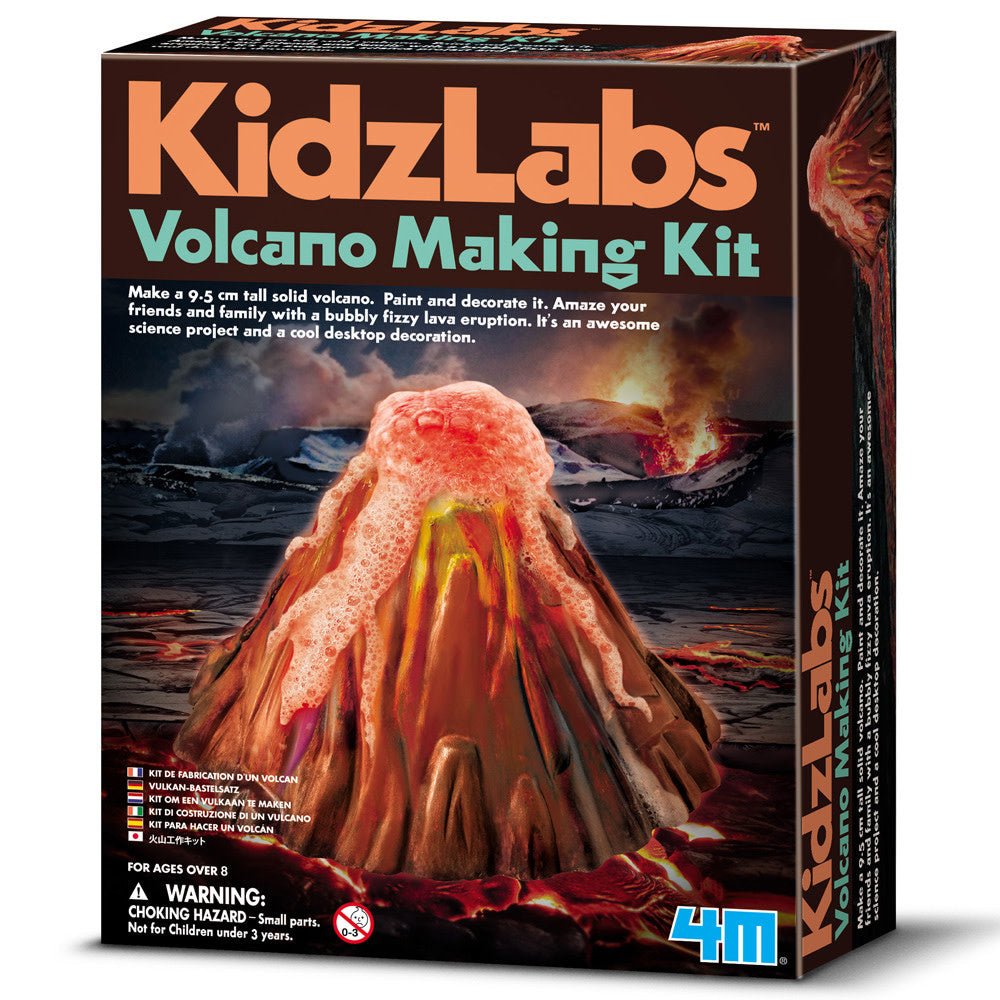 4M | KidzLabs | Giet en Verf een Vulkaan | 8+ - Kleine Eland