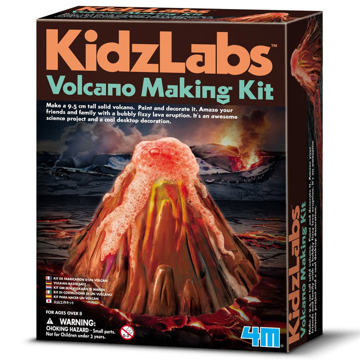 4M | KidzLabs | Giet en Verf een Vulkaan | 8+ - Kleine Eland