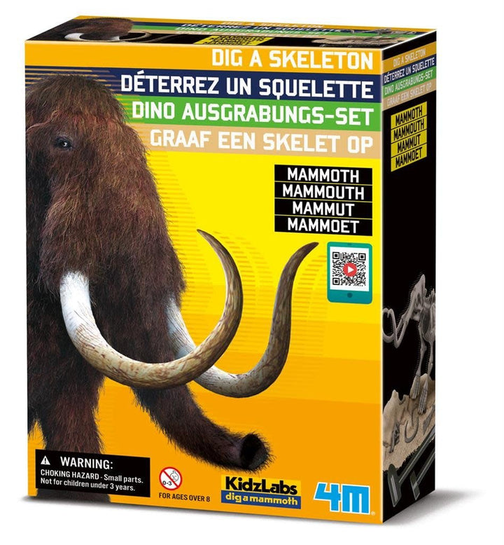 4M KidzLabs | Graaf je Dinosaurus op | Mammoet | 8+ - Kleine Eland