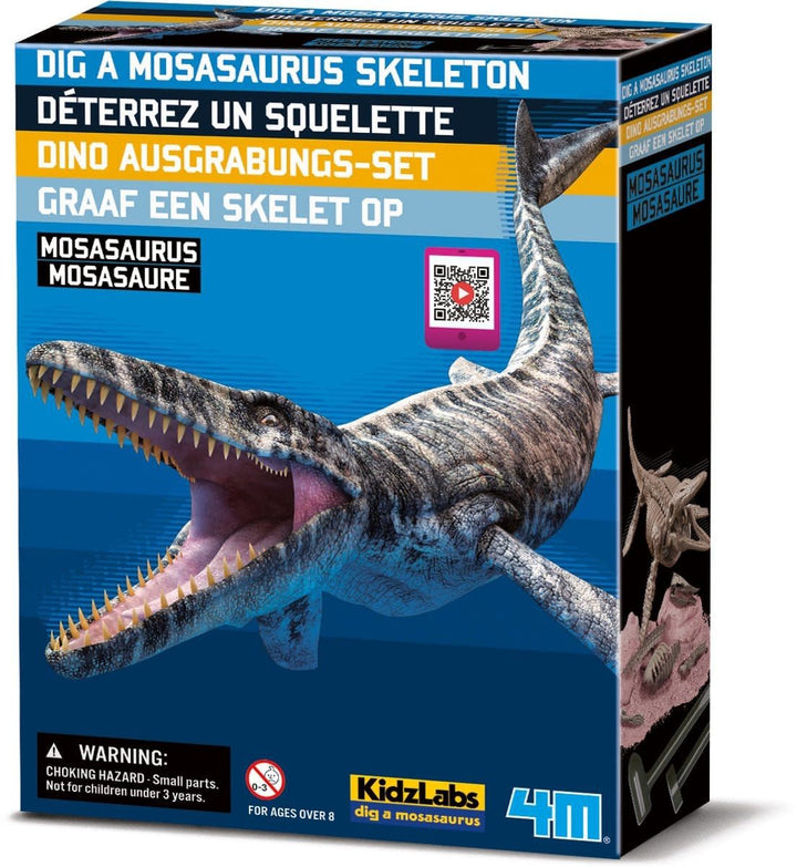 4M | KidzLabs | Graaf je dinosaurus op | Mosasaurus | 8+ - Kleine Eland