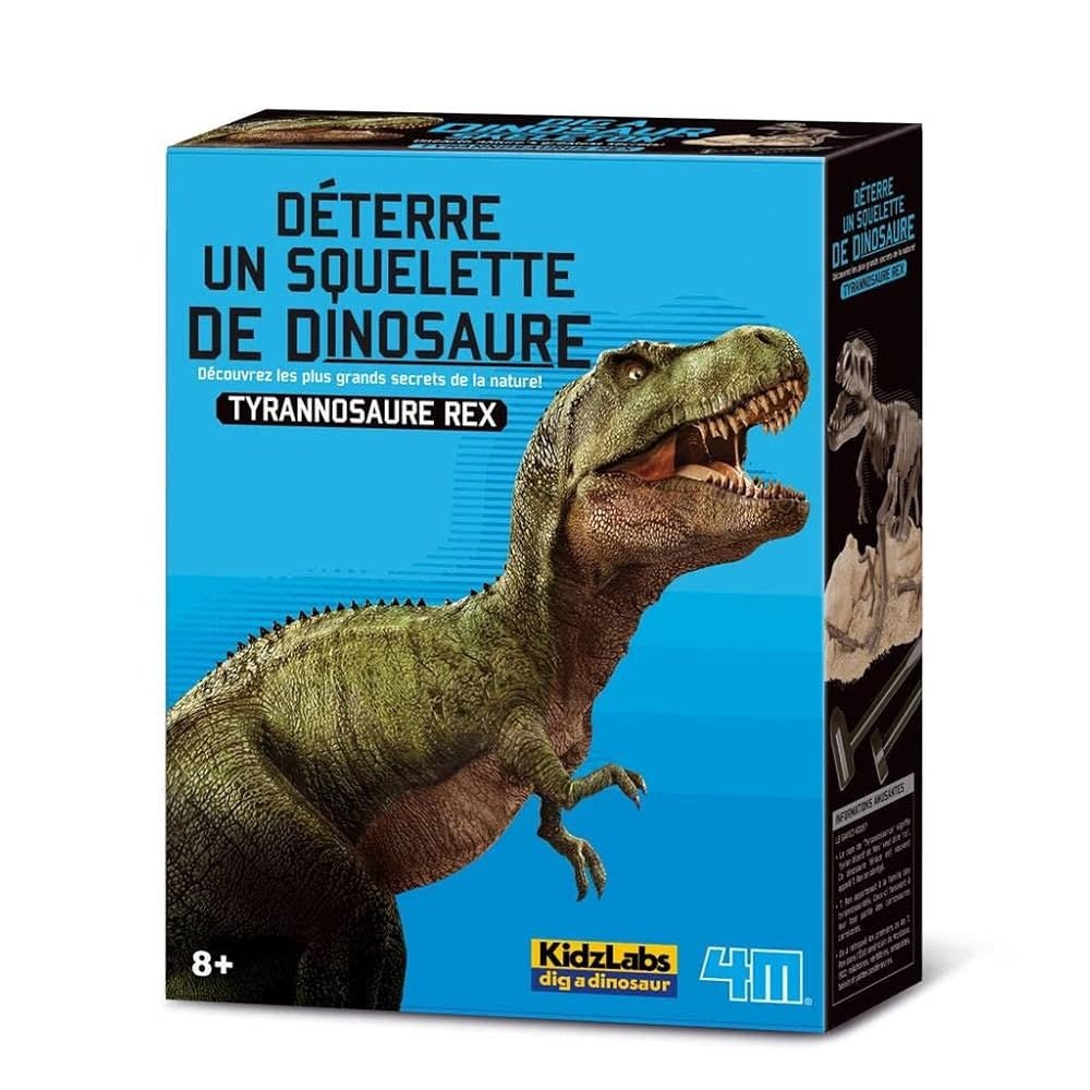 4M | KidzLabs | Graaf je dinosaurus op | Tyrannosaurus Rex | 8+ - Kleine Eland