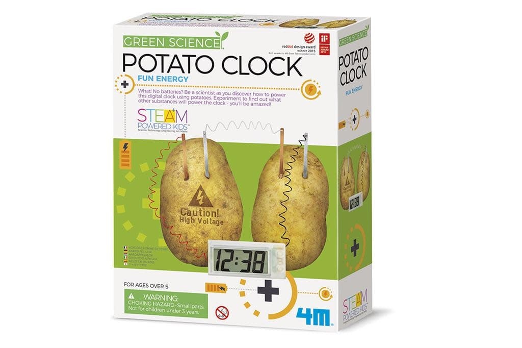 4M | Kidzlabs | Green Science | Potato Clock | 8+ - Kleine Eland