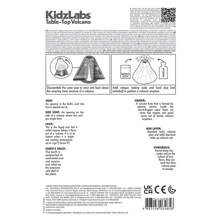 4M | KidzLabs | Table Top Volcano | 5+ - Kleine Eland