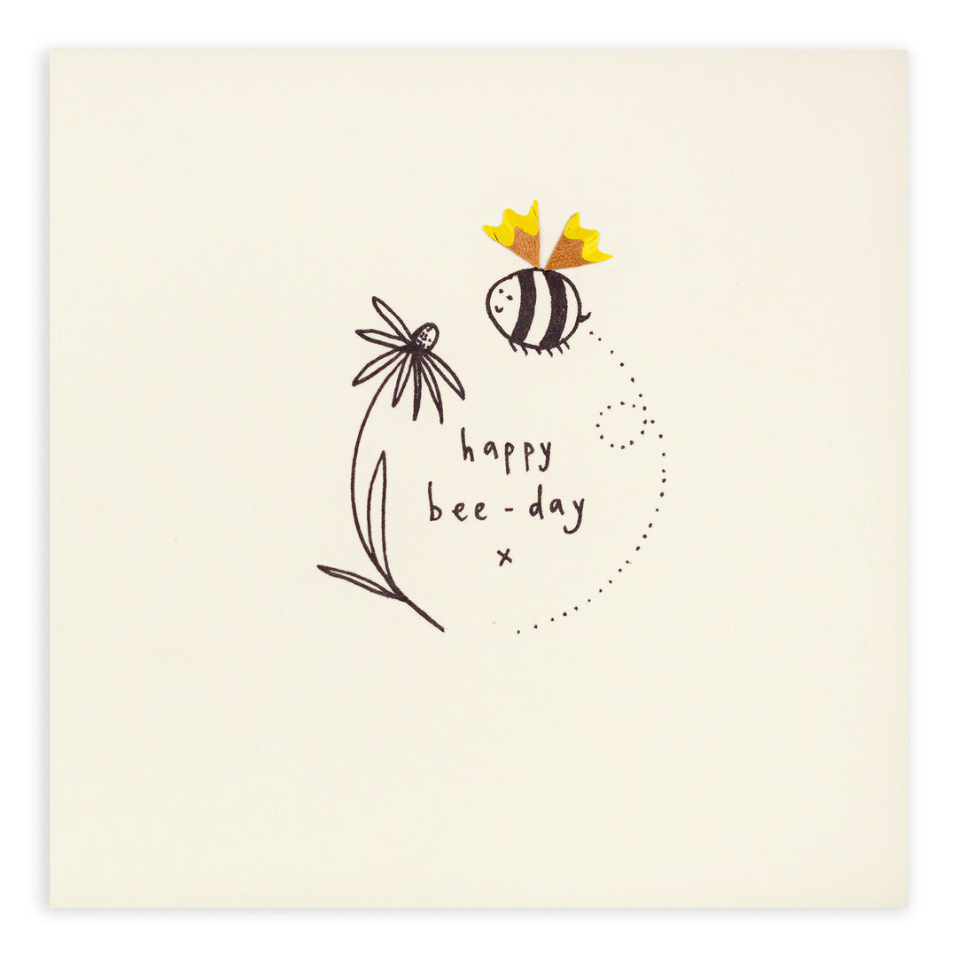 Pencil Shavings Cards by Ruth Jackson | Happy bee - day