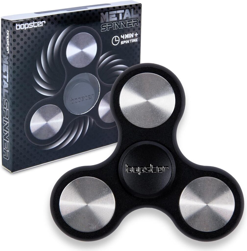 Zwarte Bopster Metal Spinner met verpakking