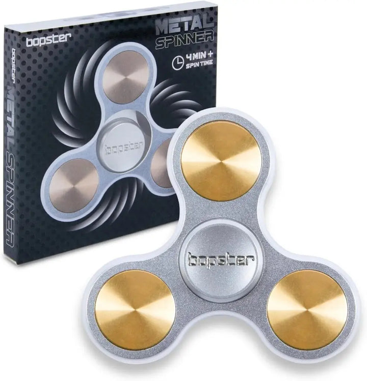 Zilveren Bopster Metal Spinner met verpakking