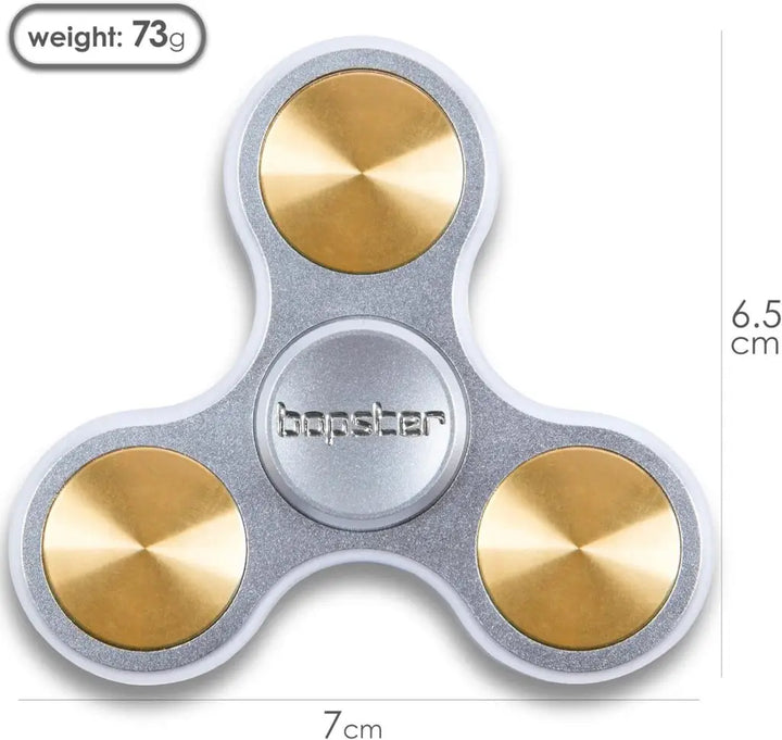 Zilveren Bopster Metal Spinner met aanduiding 7 × 6,5 cm en 73 g
