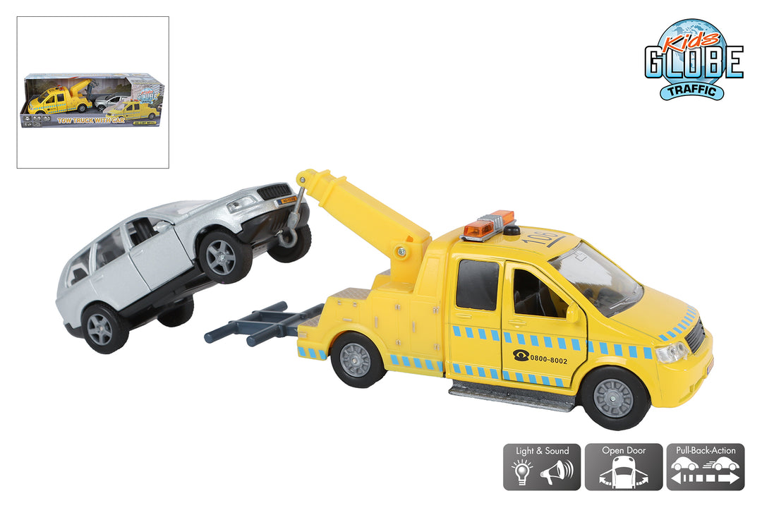Kids Globe |Sleepwagen met auto | 26 cm | 3+